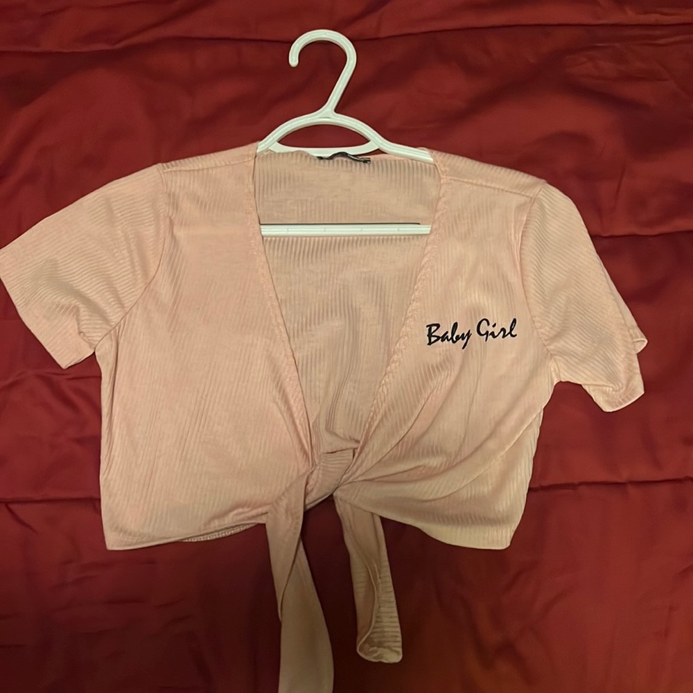 Fashion nova tie front top